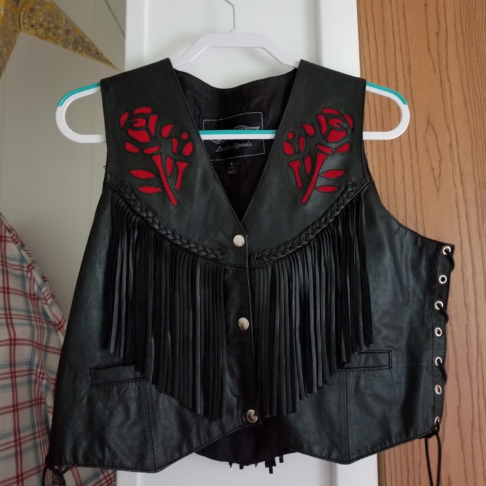 Leather vest
